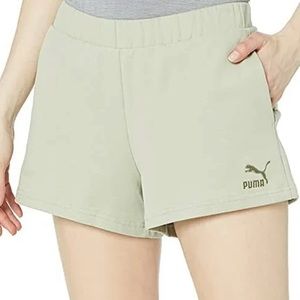 Puma Women’s Classic Hugh waist shorts in Desert Sage Size Large NWT